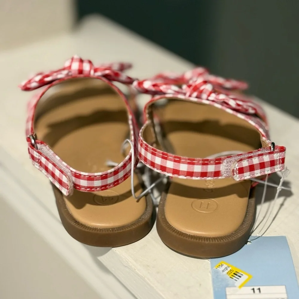 Toddler Lillie Gingham Sandals - Cat & Jack™ Size 11 NEW